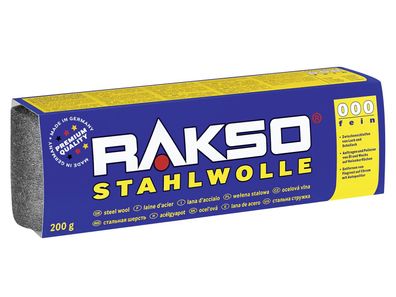 RAKSO Stahlwolle Größe 000 200 g