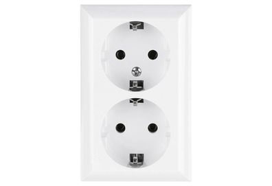 REV RITTER PlanoLuxe AP-Steckdose 2-fach weiß