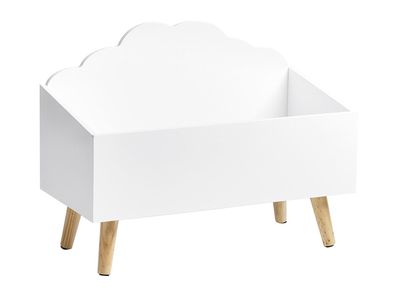 ZELLER Present Kinder-Aufbewahrungstruhe Wolke MDF 58x28x45cm weiß
