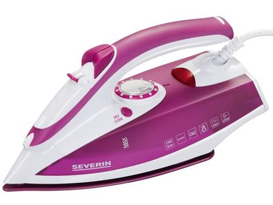 Severin Dampfbügeleisen BA 3243 Keramik-Sohle 2400 Watt weiß/violett 