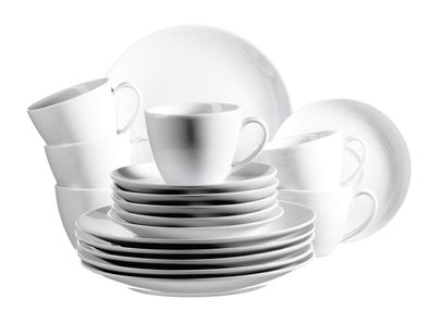 MÄSER Kaffeeservice Barca weiß 18teilig
