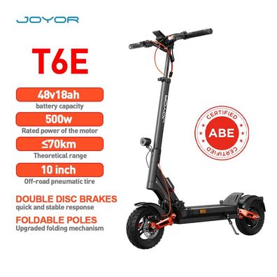 JOYOR T6E Klappbarer Elektroroller 500W Motor 18 Ah Batterie 70 km Reichweite - ABE