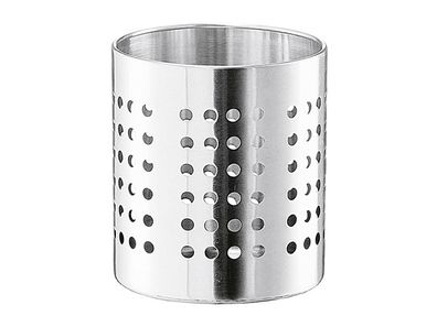 ZELLER Present Besteckkorb Edelstahl 13cm Ø12cm silber