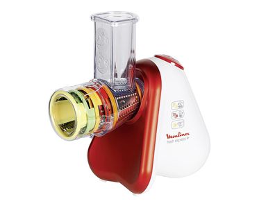 Moulinex Schnitzelwerk DJ756G 5 Trommeleinsätze rot/weiß 