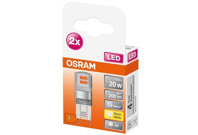 OSRAM LED Stift 1,9W G9 200lm 2.700K klar 2er