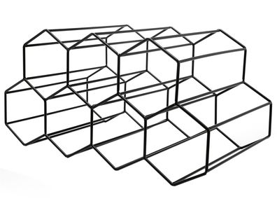 Leopold Wein-Regal 35x19x17,5cm schwarz