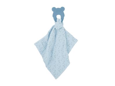Swaddle&Silikon Beißring blau
