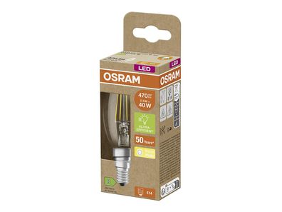 OSRAM LED Filament Kerze ULTRA EFF E14 2,5W 470lm 2.700K klar