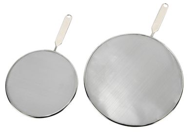 Metaltex Spritzschutzsieb-Set Aluminium/Streckmetall Ø20 + 29cm 2teilig