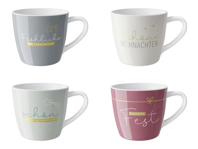 LA VIDA Display Maxibecher 400ml Cosy Xmas 12 Stück