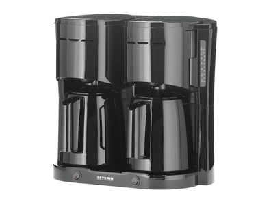 Severin Filterkaffeemaschine Duo KA9315 1000W 8 Tassen Thermokanne schwarz