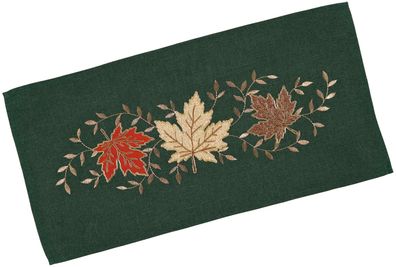 Tischläufer Herbstlich Tischdecke Bestickt Tischwäsche 35 x 70 Herbst Ahornblatt