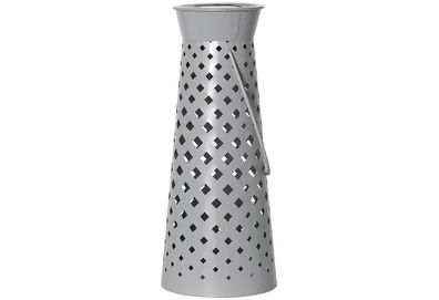STAR Trading LED Solar Deko Romby Laterne 13x32cm grau