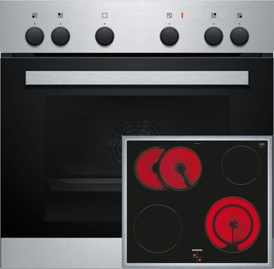 Siemens Backofen Kochfeld Herdset EQ110KA2EE Edelstahl EA64RGNA1E HE010FBR1 SET