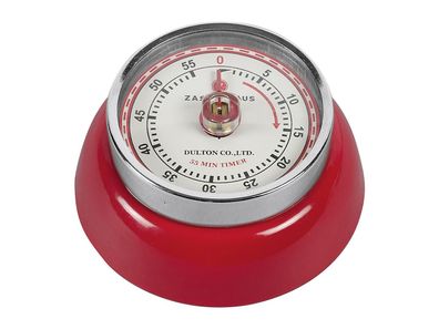 Zassenhaus Kurzzeitmesser Retro-Look 3cm Ø7cm rot