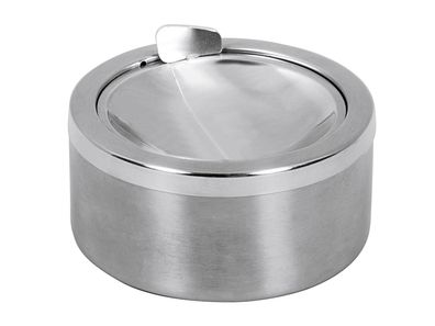 APS Aschenbecher Edelstahl matt 7cm Ø12cm