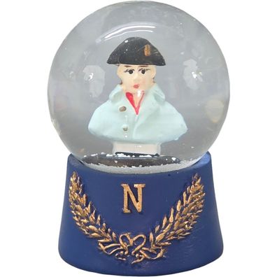 Napoleon Büste mehrfarbig in kleiner Schneekugel