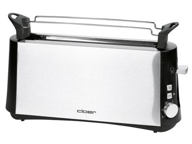 CLOER Toaster 3810 2Scheiben 880Watt Edelstahl/schwarz