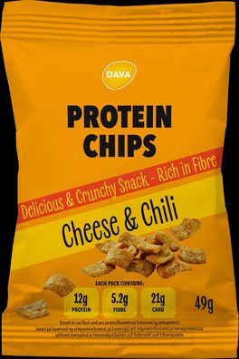 20,41 €/ kg | DAVA Protein Chips Cheese & Chili 49 g