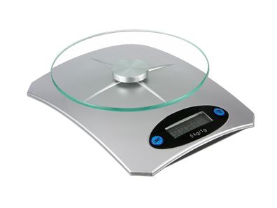 HI Küchenwaage digital 5kg Tragkraft mit Glasplatte