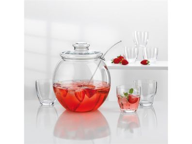 Bohemia Cristal Bowle Libera Set 9teilig