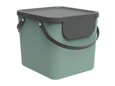 ROTHO Abfallbehälter Albula 40l 39,8x35,8x33,9cm mistletoe green