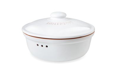 Römertopf Brot-Frische-Topf rund weiß