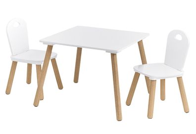 ZELLER Present Kinder-Sitzgarnitur Scandi MDF/Kiefer weiß/natur 3tlg