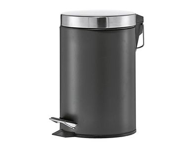 ZELLER Present Treteimer Metall/Edelstahl matt 3 l 26cm Ø17cm schwarz