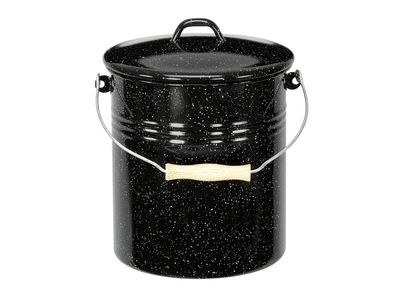 Mülleimer 5l m.D. sw-wss gesp
