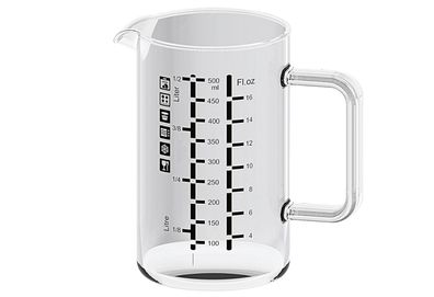 Bohemia Cristal Messbecher mit Henkel 0,5 l