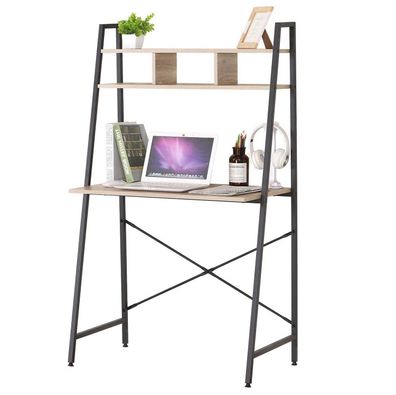 Urban Living Colorado Arbeitstisch mit Regal 84x45,5x142 cm Schreibtisch 151381
