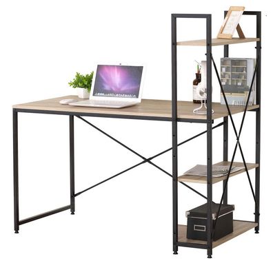 Urban Living Colorado Arbeitstisch mit Regal 120x64x120 cm Schreibtisch 151380