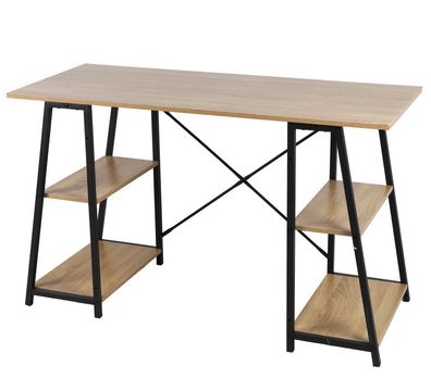 Urban Living Colorado Arbeitstisch mit Regal 120x60xH73 cm Schreibtisch 151541