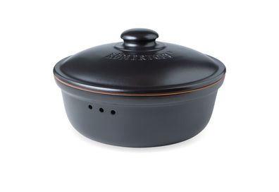 Römertopf Brot-Frische-Topf rund schwarz