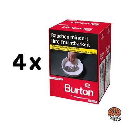 Burton DUO-Pack Original Red / Rot Zigaretten 4x 60 Stück = 1 Stange