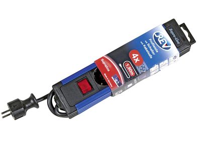 REV RITTER Steckdosenleiste 4fach mit Schalter