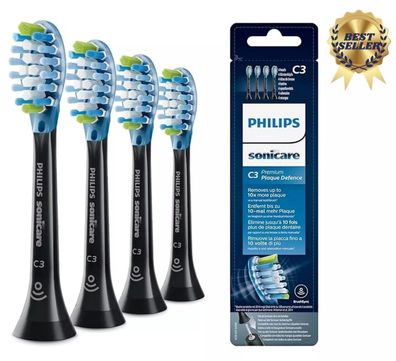 4er Pack Philips Sonicare C3 Premium Plaque Bürstenköpfe für Schallzahnbürste
