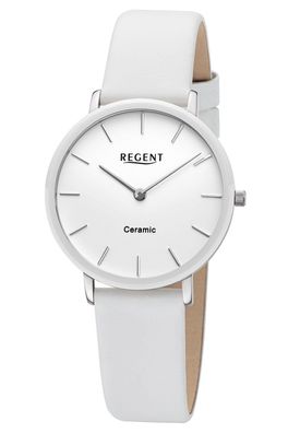 Regent Damenuhr Edelstahl/Keramik Weiß Ø 34 mm BA-841