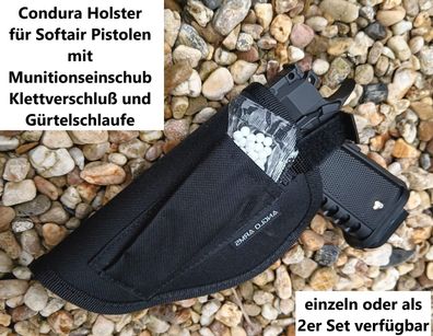 NEU Pistolenholster für Softair Airsoft Pistolen Waffen mit Munitionstasche