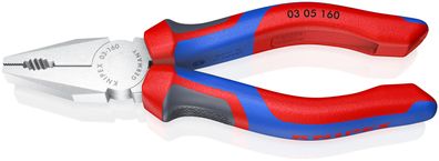 KNIPEX 03 05 160 Kombizange mit Comfort-Griffen verchromt 160 mm