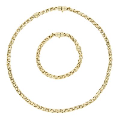 Chimento Set Gold 750 Italienisches Design Second Hand wie neu 25325907 getragen