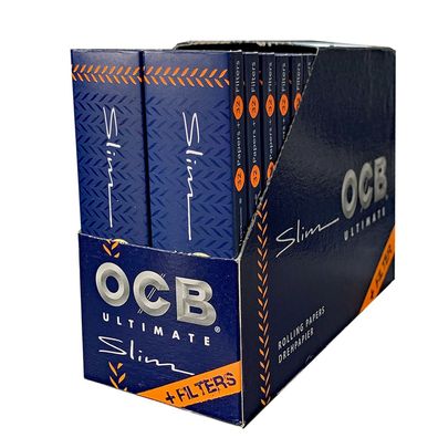 OCB Ultimate Slim Zigarettenpapier + Filtertips 32 Hefte à 32 Blatt