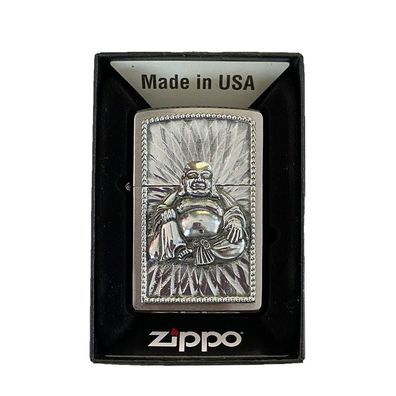 Zippo Benzin-Feuerzeug Buddah with 108 Pearls, unbefüllt