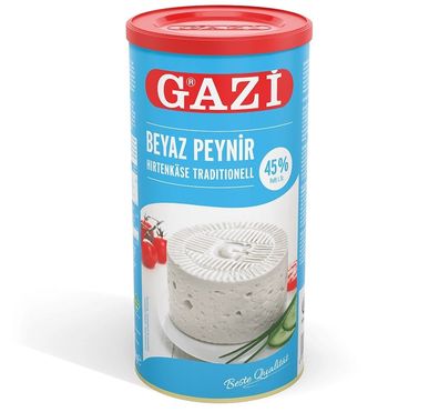 Gazi Hirtenkäse in Salzlake traditionell 6x 800g 45% Fett i. Tr. Beyaz Peynir