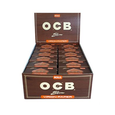Box OCB Virgin Rolls Slim, 24 x 4m