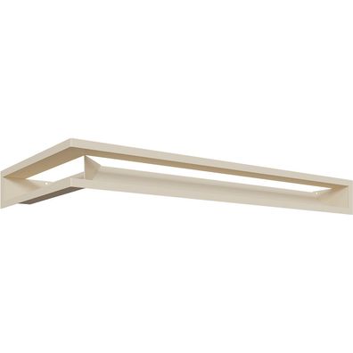 Eck-Lüftungsgitter LUFT rechts 40x80x9 Creme