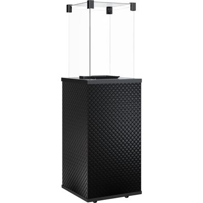 Terrassenheizer Patio Glas schwarz gesteppt manuelle Steuerung 8,2kW