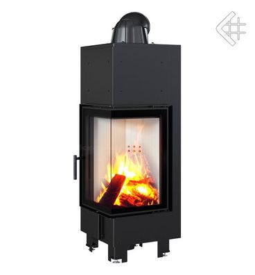 Kamineinsatz aus Stahl KRATKI MBN rechts 10 kW Ø 200