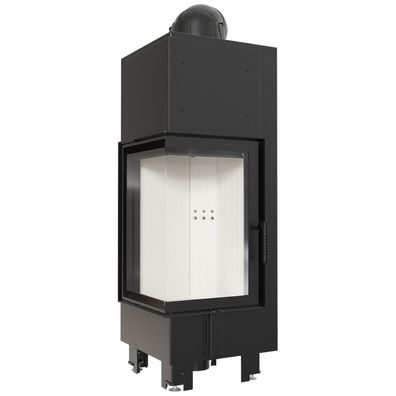 Kamineinsatz aus Stahl KRATKI MBN links 10 kW Ø 200